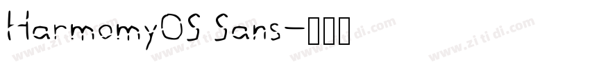 HarmomyOS Sans字体转换